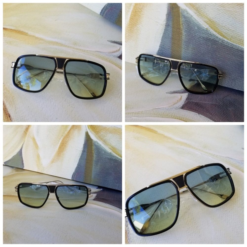 Retro Aviator Sunglasses For Men Women Vintage Squ